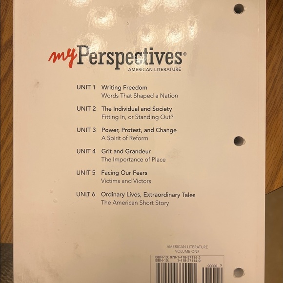 My Perspectives American Literature Volume 1 Textbook - Picture 2 of 4